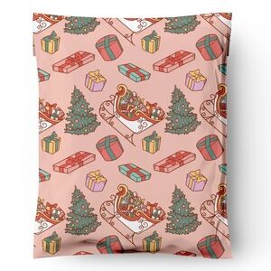 🛷 20 HOLIDAY SLEIGH Poly Mailers 10 x 13 inch